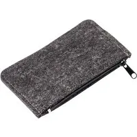 Schlüsseltasche aus Wollfilz 'Key Zip' 12,5x7cm anthrazit – Produktbild 1 von 1