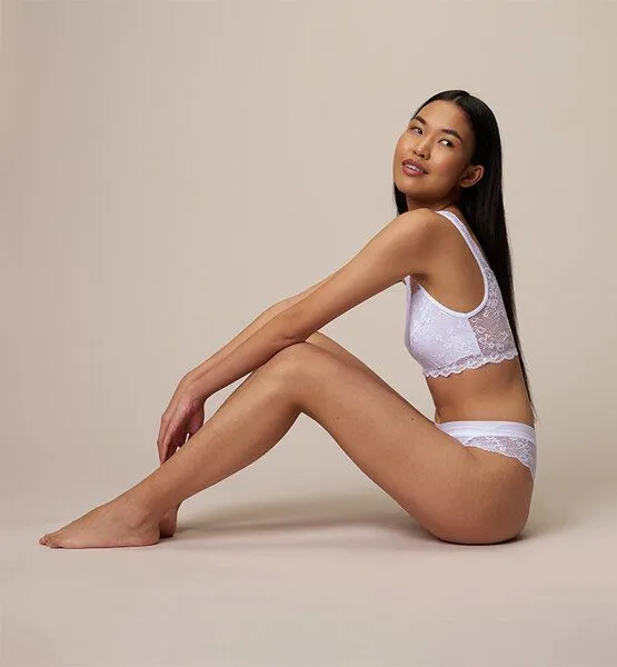 CASAGiN CASAGiN Lace Bra Set - biologisch abbaubare Spitze, Weiß, – Produktbild 2 von 4