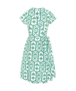 Global Mamas Global Mamas Bio Wickelkleid - WRAP SHIELDS - Sage Grün – Produktbild 1 von 1