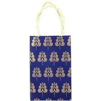 El Puente El Puente Stabile Geschenktasche "Xmas" | Fair Trade & Handmade aus Bangladesch, Gold,blau, – Produktbild 1 von 1