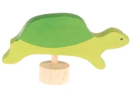 Grimms Grimms Schildkröte Steckfigur aus Lindenholz, bunt lasiert Höhe 4 cm – Produktbild 1 von 1