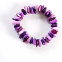 Mekhada Mekhada Tagua Armband RAKIRA, Lila, – Produktbild 1 von 1