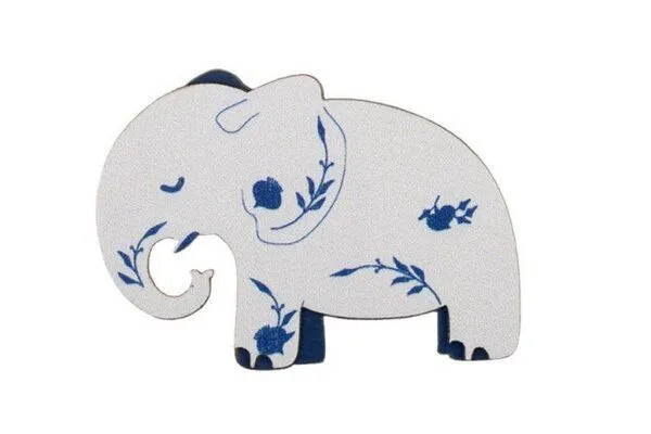 BeWooden BeWooden Holzbrosche „Elefant im Porzellan“ – Produktbild 1 von 4