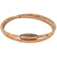 Kork Deko Kork-Deko Filigranes Korkarmband mit Magnetverschluss für Damen natur/ bronze – Produktbild 1 von 1