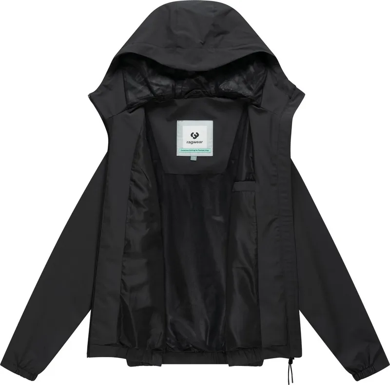 ragwear ragwear Funktionsjacke Bordos Wasserdichte und atmungsaktive Übergangsjacke, Schwarz, – Produktbild 1 von 5