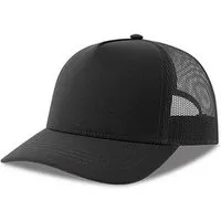 Atlantis Headwear Atlantis Headwear Freizeit-Truckercap aus recyceltem Polyester-Segeltuch, Schwarz/schwarz, – Produktbild 1 von 1