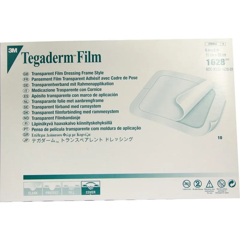 Solventum Germany TEGADERM 3M Film 15x20 cm 1628 10 St Pflaster – Produktbild 1 von 1