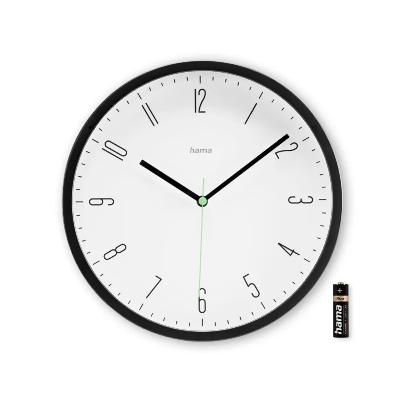 Hama Hama Wanduhr "Capri", Quarzuhr, analog, modern, Ø 25 cm – Produktbild 4 von 5