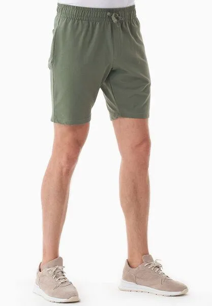 ORGANICATION ORGANICATION SAHIN | Leichte Sweatshorts aus Bio-Baumwolle, Olive, – Produktbild 2 von 4