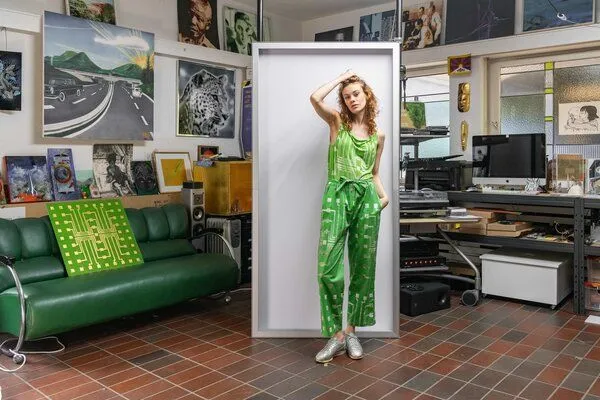 Sophia Schneider-Esleben Sophia Schneider-Esleben PJ Pants - aus Bio Baumwolle, Grün, – Produktbild 4 von 4