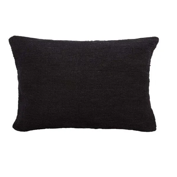 Originalhome Originalhome Kissenbezug aus recycelter Baumwolle (60x40 cm), Schwarz, – Produktbild 2 von 4