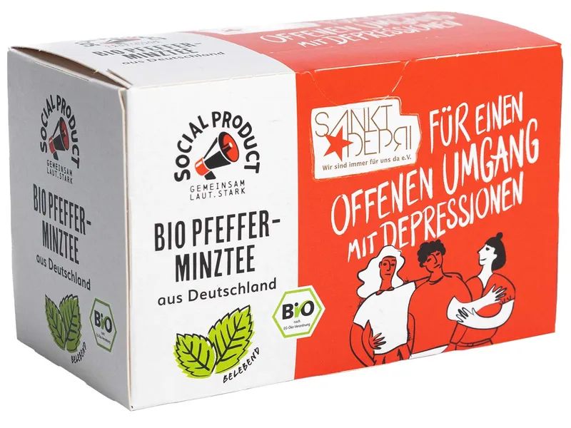 social product social product BIO-PFEFFERMINZTEE X ST. DEPRI – Produktbild 1 von 4
