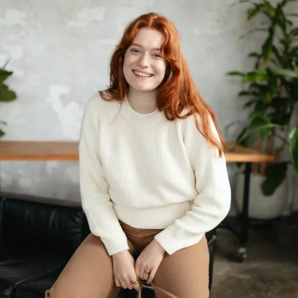 NORDLICHT NORDLICHT Grobstrick Pullover aus 100% Baumwolle MARA, Weiss, – Produktbild 1 von 4