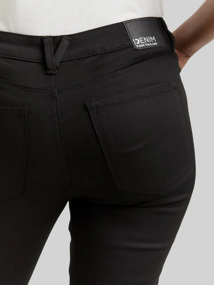 TOM TAILOR Denim Skinny-fit-Jeans Jeanshosen TTNELA Extra Skinny Jeans mit TENCEL(TM) Modal, Schwarz, – Produktbild 4 von 4