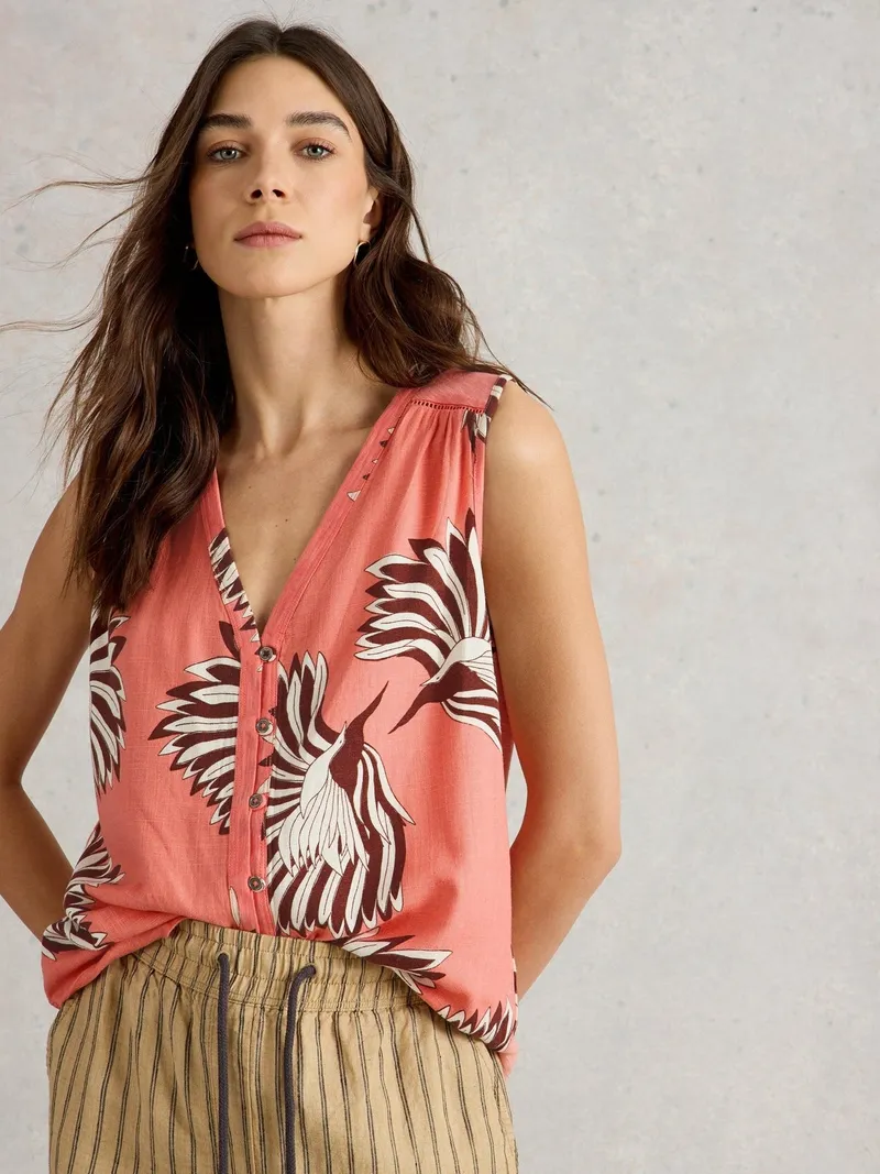 White Stuff Top Delilah - 36, Orange, – Produktbild 1 von 4
