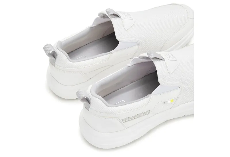 John Devin John Devin Freizeitschuh, Halbschuh, Slipper, Turnschuh, Slip-On-Sneaker Sneaker zum Reinschlüpfen Unisex VEGAN, Weiß, – Produktbild 4 von 5