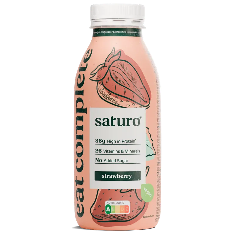 SATURO SATURO Ready To Drink Food (400 ml) Erdbeere – Produktbild 1 von 1