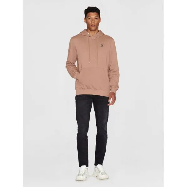 KnowledgeCotton Apparel KnowledgeCotton Apparel Kapuzenpullover - ARVID basic hood badge sweat - aus Bio-Baumwolle, Braun (chocolate malt), – Produktbild 2 von 3