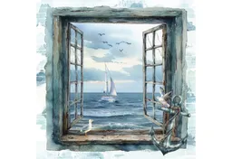 ti-flair Papierserviette, Servietten Papier 33x33cm 3-lagig Meerblick Bild 20 Stück – Produktbild 1 von 1