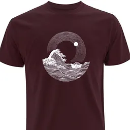 Spreecult Spreecult Die große Welle und das Papierboot - Bio und Fair - Männer Unisex T-Shirt – Produktbild 1 von 1