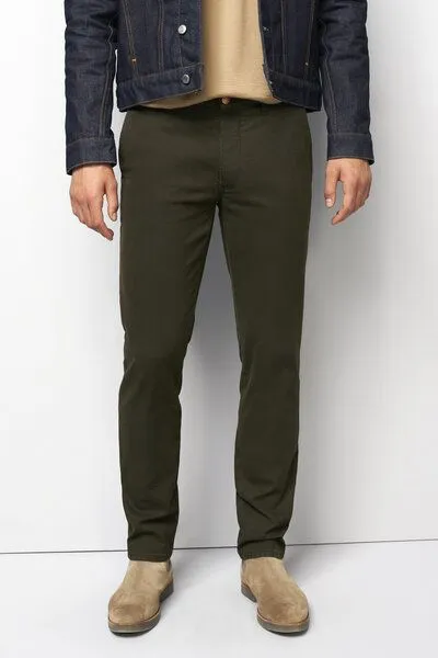 M 5 BY MEYER M 5 BY MEYER Sportliche Chino in Micro Struktur, Grün (dark green), – Produktbild 6 von 8