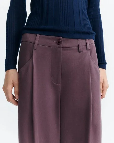 thinking mu thinking mu Damen Hose - Molly Pants - aus Lyocell, Dark wine (weinrot), – Produktbild 3 von 3