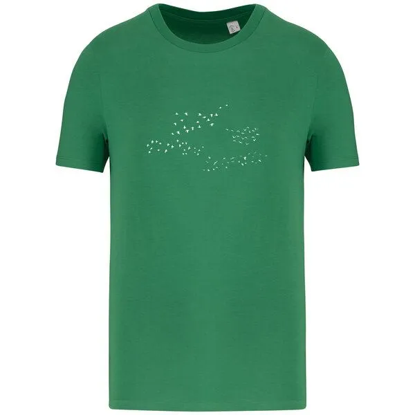 Greenspired Greenspired Basic Bio T-Shirt Skybirds Nr. 4 ( 155g/m²) XXS - 5 XL, Feldgrün, – Produktbild 1 von 1