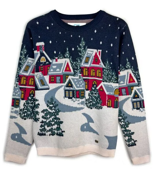 Gary Mash GARY MASH Pullover Lamona aus feinem Jacquardstrick, Holy moly town (mehrfarbig), – Produktbild 2 von 4