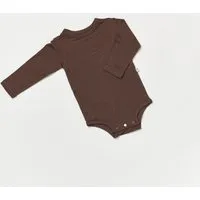 tetoi vienna tetoi-vienna TENCEL langarm Baby Body "Waldbad", Dark chocolate (braun), – Produktbild 1 von 1