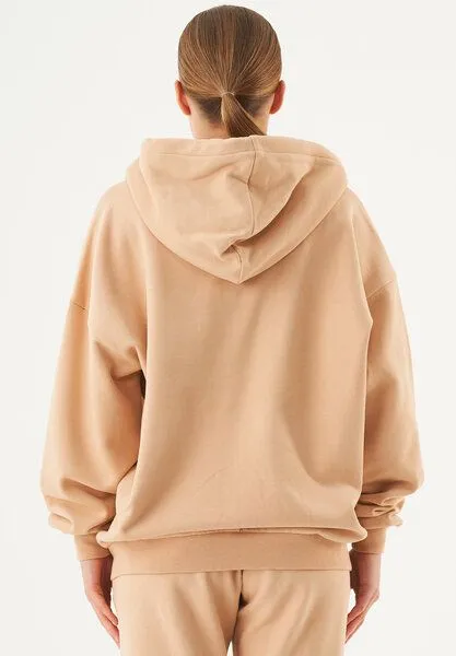 ORGANICATION ORGANICATION ESSENTIALS-JALE- Soft Touch Sweatjacke aus Bio-Baumwolle, Beige, – Produktbild 4 von 4