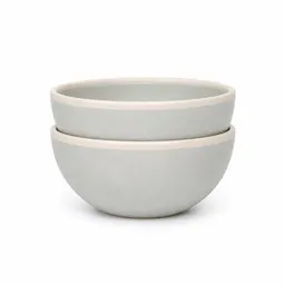 Good To Give Good To Give Keramik Schalen Set aus Steingut, 2er Geschirrset | Schüssel & Bowl für Müsli, Suppe und Ramen | hochgebrannt | Salzweiß – Produktbild 1 von 1