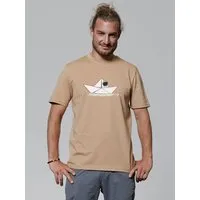 watapparel watapparel T-Shirt Astronaut in paper boat, Latte, – Produktbild 1 von 1