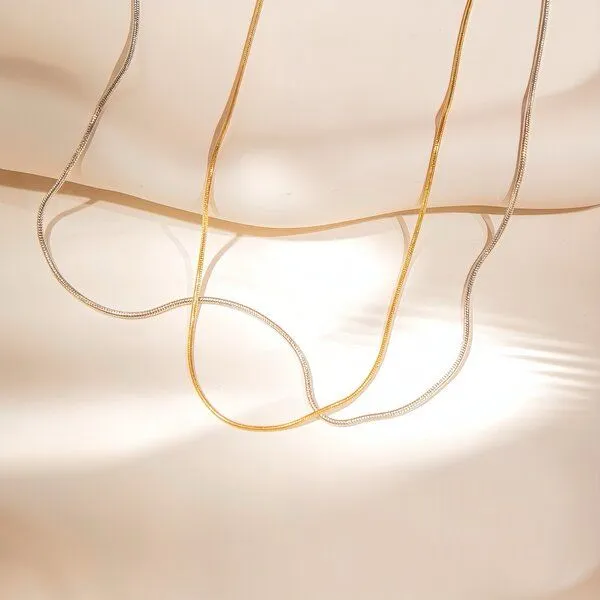 ELEKTROPULLI ELEKTROPULLI Kette 1mm Längen: 45 cm / 55 cm / 65 cm, Gold, – Produktbild 6 von 8
