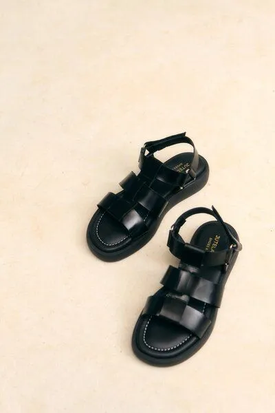 Jutelaune Jutelaune Selma Black Sandals, Schwarz, – Produktbild 5 von 5