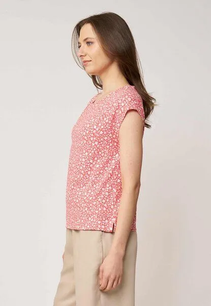 LANA Organic LANA Organic Sommershirt für Damen, Modell Kim, Cinthia coral, – Produktbild 4 von 4