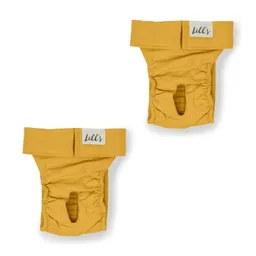 Lills Lills 2er Pack Läufigkeitshöschen aus Bio-Baumwolle "Lou" gelb S-M – Produktbild 1 von 1