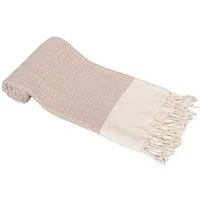 A&R Textile A&R Textile A&R Hamamtuch Saunatuch Badetuch Strandtuch "Kemer" Handtuch zweifarbig 100 x 180 cm, Pink/creme, – Produktbild 1 von 1
