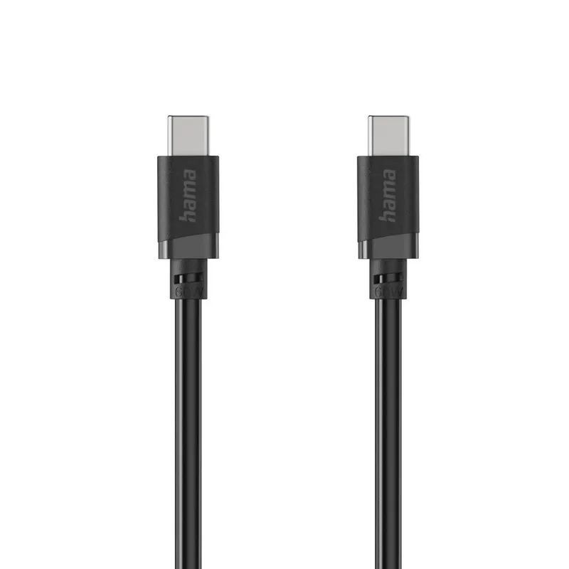 Hama Hama Ladekabel, USB-C - USB-C, 60 W, 0,5 m – Produktbild 3 von 3
