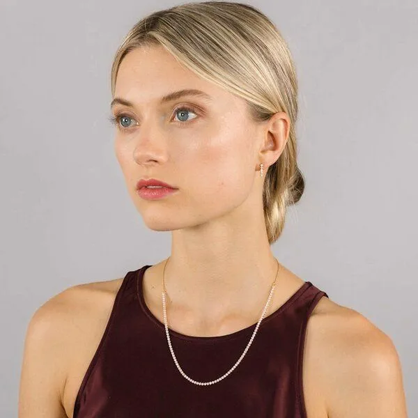 fejn jewelry fejn jewelry Kette sparkle tennis mit Zirkonia Steinen, Gold, – Produktbild 2 von 4