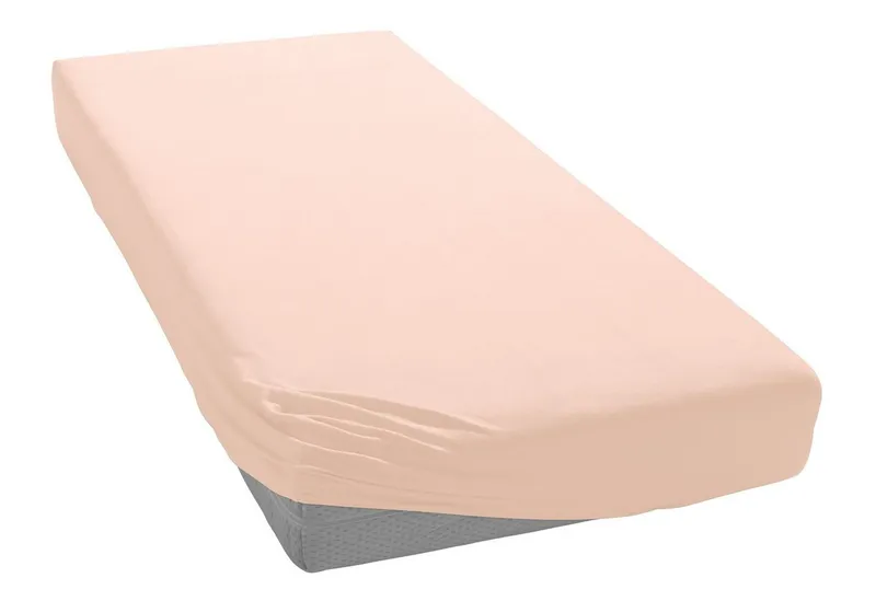 irisette irisette Spannbettlaken Jupiter 8, Mako-Jersey, Gummizug: rundum, (1 Stück), aus Baumwolle, für Matratzen bis 25 cm Höhe, Bettlaken, Spannbetttuch, Rosa, – Produktbild 1 von 7