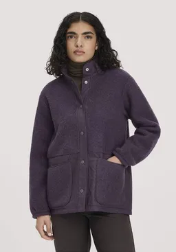 hessnatur hessnatur Wolfleece Jacke Patch Relaxed aus reiner Bio-Merinowolle – Produktbild 1 von 1