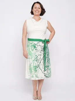 Peaces.bio - handbedruckte Biomode Peaces.bio - handbedruckte Biomode Wasserfallkleid Wasserzauber – Produktbild 1 von 1