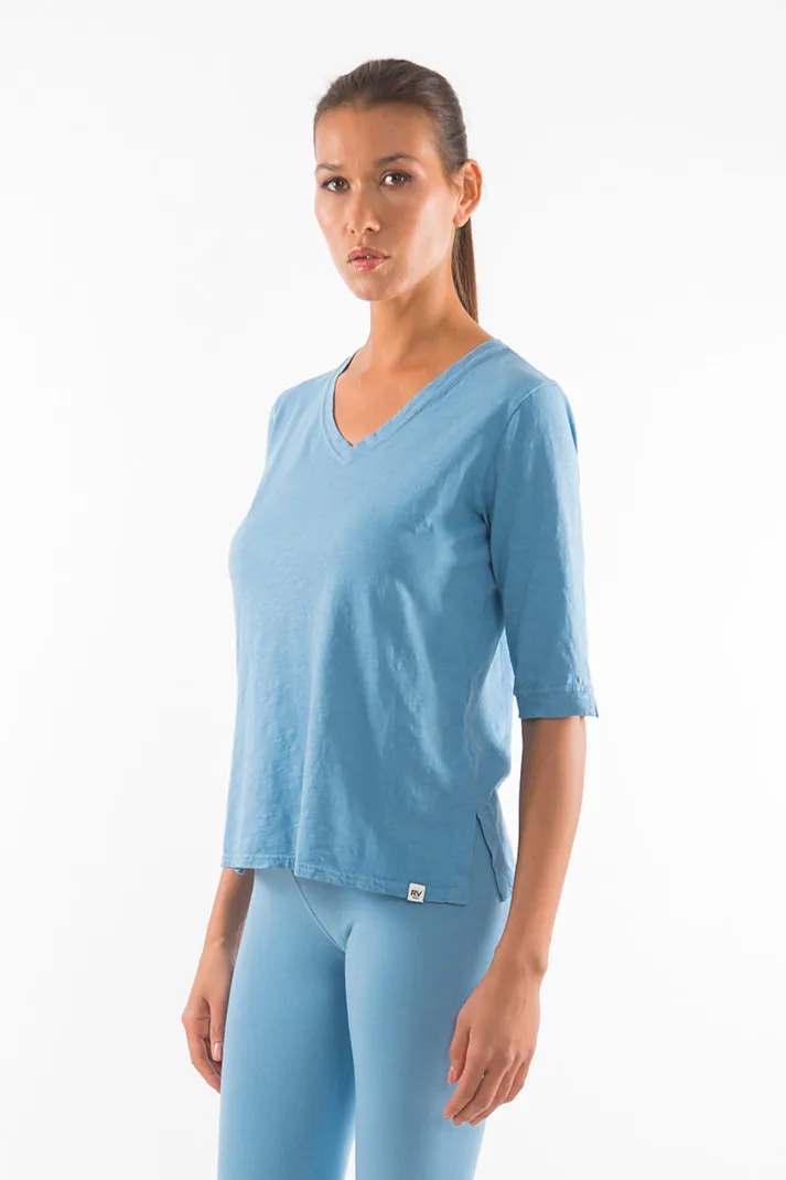 RAVENS VIEW IBIZA RAVENS VIEW IBIZA Damen vegan Top Lisa Faded Denim, Hellblau, – Produktbild 1 von 1