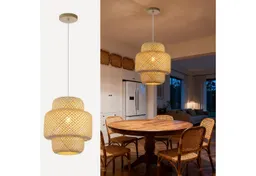 JDONG Pendelleuchte 30CM Pendelleuchte Boho lampe Lampenschirm Bambus E27, ohne Leuchtmittel, Rustic, Handgeflochtene Vintage schlafzimmerlampe,Beige, Beleuchtung Dekoration, für Wohnzimmer,Schlafzimmer,Küche,Esszimmer – Produktbild 1 von 1