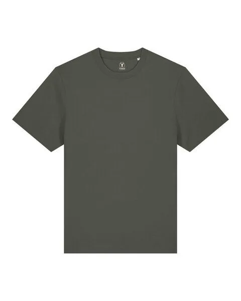YTWOO YTWOO Nachhaltiges schweres Unisex T-Shirt, Khaki, – Produktbild 1 von 4