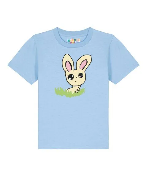 watabout.kids watabout.kids T-Shirt Kinder Osterhase im Gras, Blue soul, – Produktbild 1 von 3