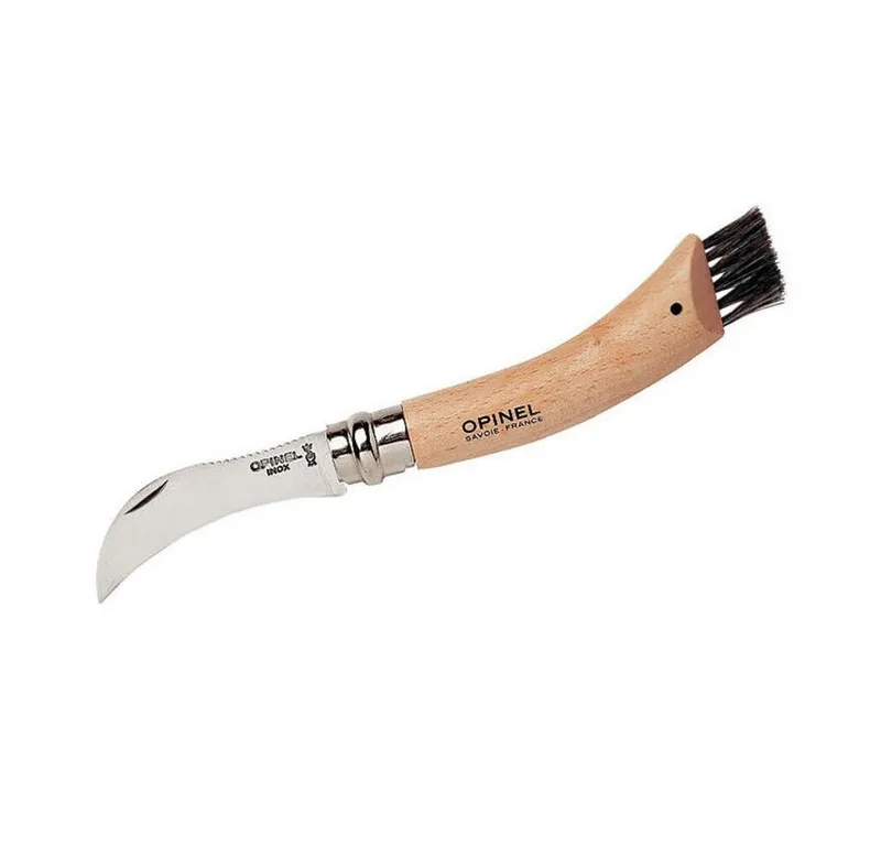 OPINEL OPINEL Pilzmesser mit Wildschweinborsten, Nr. 08, Buche, rostfrei – Produktbild 2 von 5