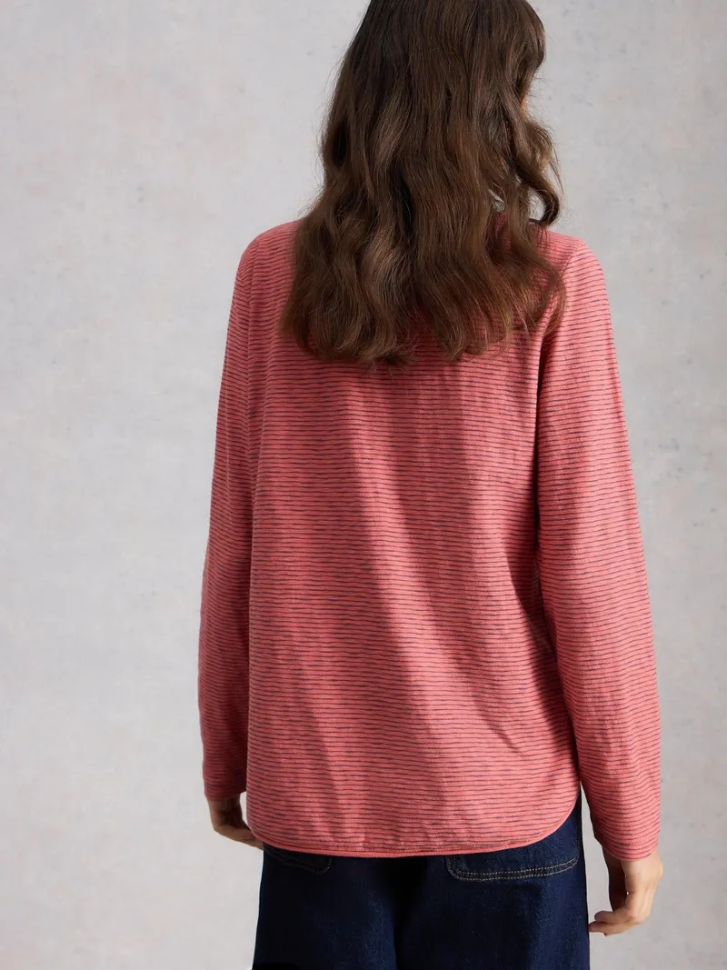 White Stuff Langarmshirt Clara - 50, Mittelrosa, – Produktbild 4 von 4