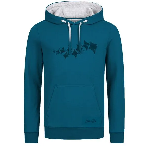 Lexi&Bö Lexi&Bö Manta Rays Herren Hoodie, Lyons blue (blau), – Produktbild 1 von 1
