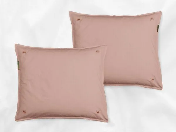 Four Leaves Four Leaves Kissenbezug-Set Baumwollsatin (Rosa), Rosa (bundala), – Produktbild 2 von 4